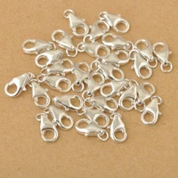 50pcslot 925 silver lobster clasps claw clasp jewelry findings bracelets necklaces pendants key rings handmade