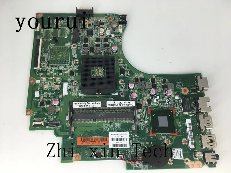 Высококачественная материнская плата yourui для ноутбука HP Touchsmart 15 D 250 G2 747137 501 001