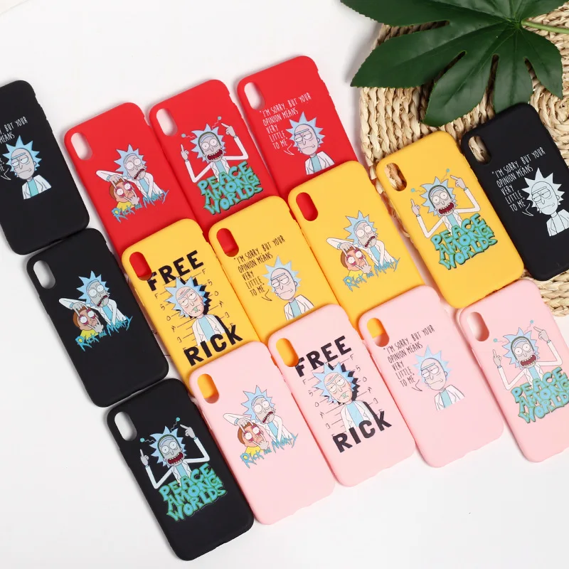 Рик и Морти мультфильм комикс меме слова для iPhone 8 5 5S SE X 7 6 6S Plus 9 XR 11 Pro XS Max Чехол Мягкий ТПУ силиконовый матовый чехол