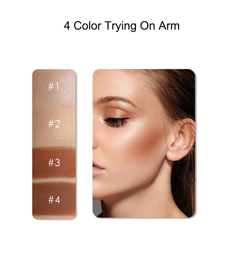 Focallure 4 цвета Maquillaje Profesional бронзатор и Хайлайтер для лица макияж Выделите