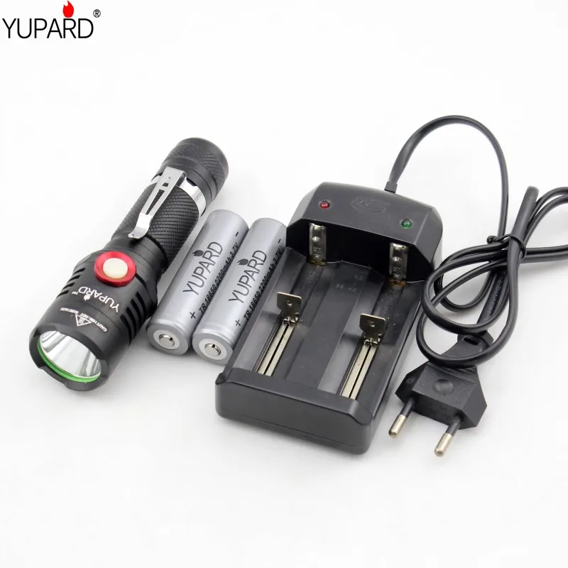 Светодиодный фонарик YUPARD с плавным затемнением фонафонарь usb-зарядкой