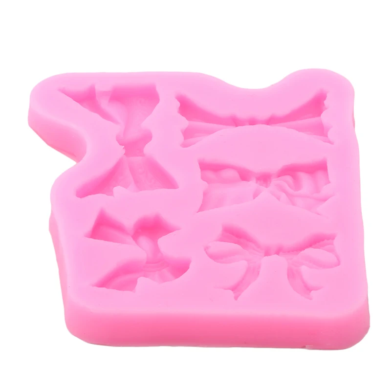 Розовые повязки на голову с бантом Форма 3D силиконовые формы для мыла Fondant