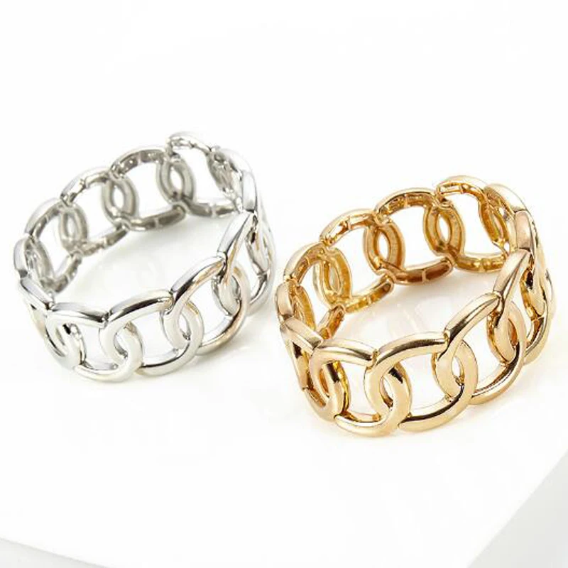 Женский браслет широкий металлический с геометрическим узором | Украшения и