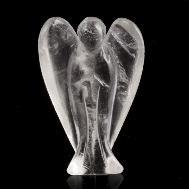 

Статуэтки Природный Горный кварц Angel, миниатюры ручной работы, миниатюрная статуя животного, аксессуары камень домашний декор