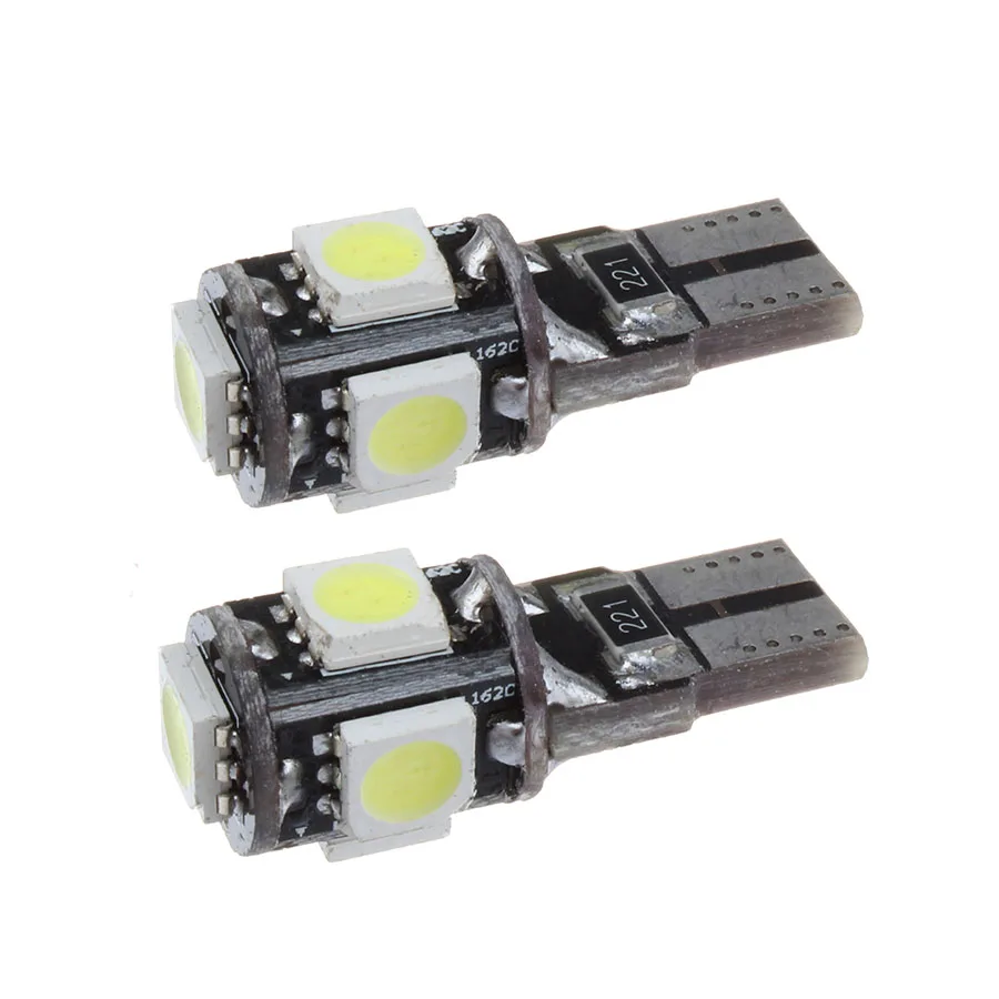 20x Canbus T10 194 168 W5W 5050 5 светодиодный SMD белый автомобиль боковой Клин светильник ПА