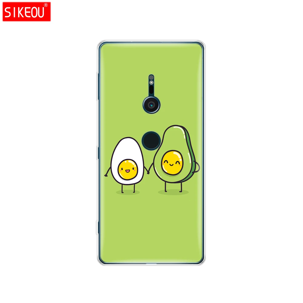 Силиконовый чехол для телефона sony xperia XA1 XA2 ULTRA PLUS L1 L2 XZ1 XZ2 compact XZ PREMIUM Cute Avocado Food |