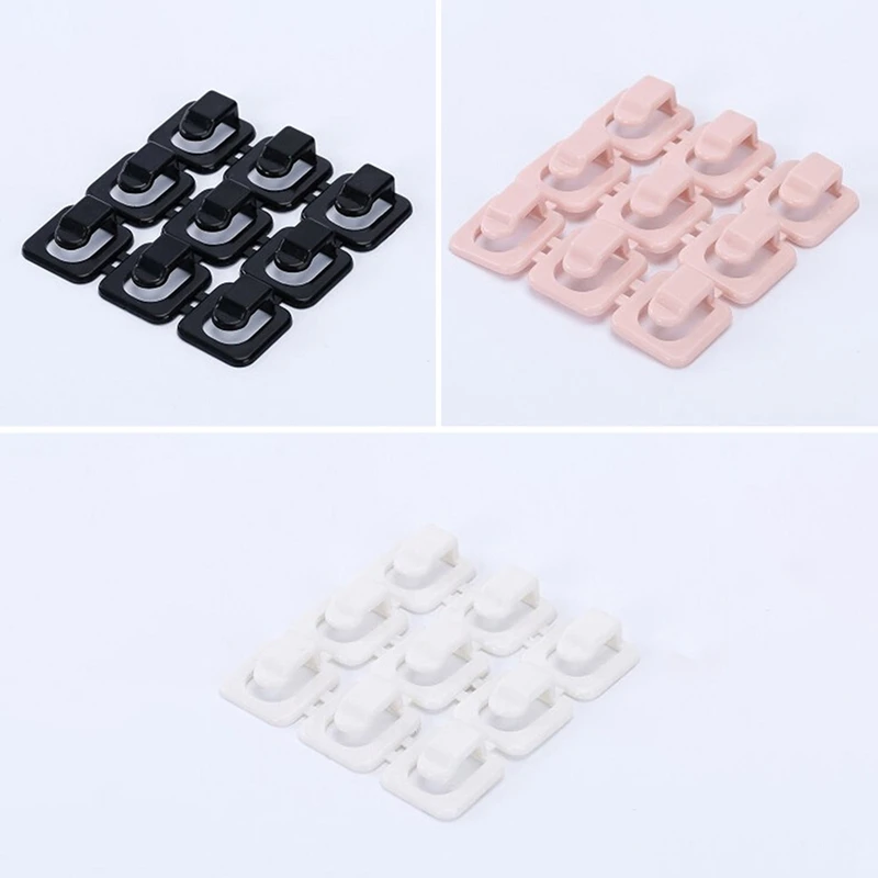 

18 Pcs New Cable Cord Wire Line Organizer Clips Fixer Fastener Tidy Holder Desk Wall Tie Fixer Organizer Line Adhesive Clamp