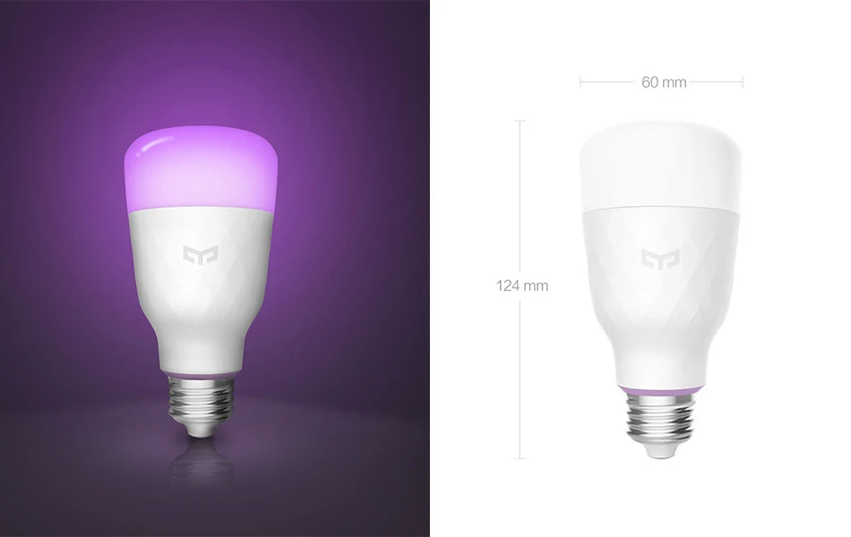 [Английская версия] Сяо mi Yeelight Smart Светодиодный лампы Красочный английская версия 800 люмен 10 W E27 лимон умная лампа для mi приложение Home