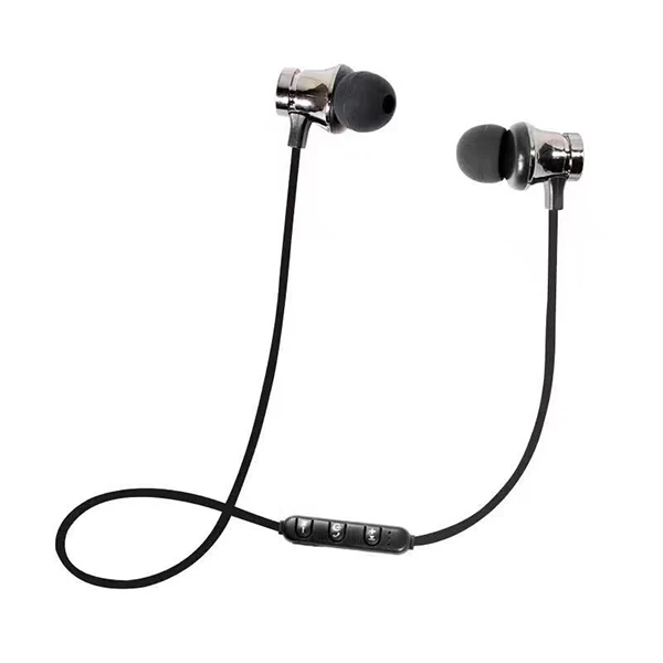 gray M5 наушники стерео бас гарнитура Bluetooth наушники беспроводные наушники спортивные магнитные наушники с микрофоном для всех телефонов - Цвет: gray