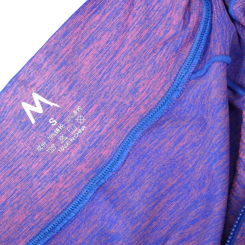 Женская Спортивная футболка BESGO с длинными рукавами на молнии спереди