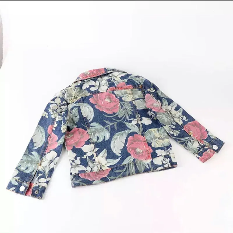 Детские джинсовые куртки с длинным рукавом для девочек милая джинсовая куртка