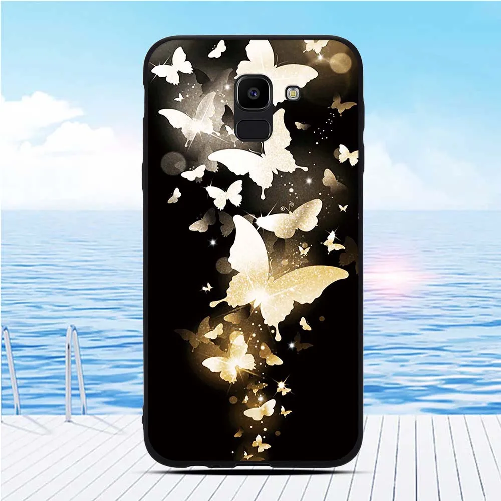 Тонкий чехол для Samsung Galaxy J6 2018 Силиконовая задняя крышка On6 противоударный J600 |