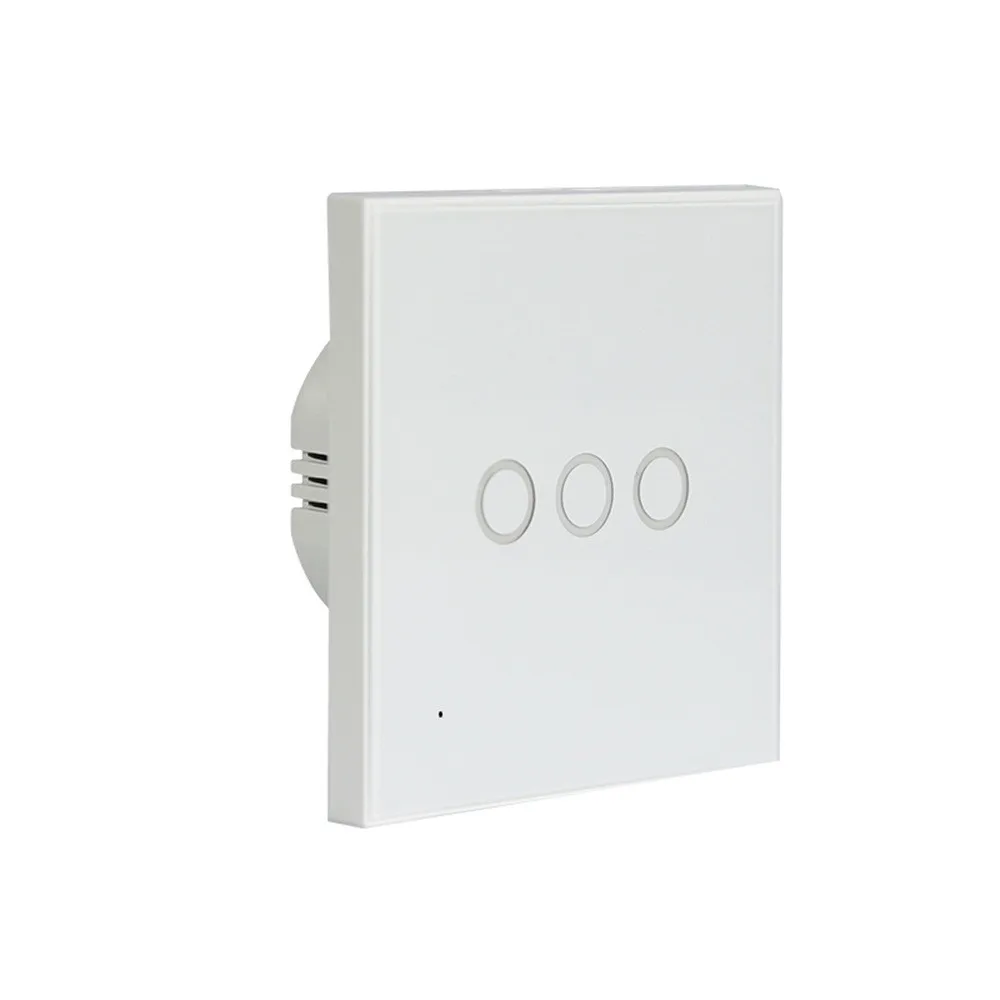 EPULA AC 85-230V 3 Gang Touch Light Smart Switch WiFi Wireless Remote Control Wall With Alexa Google for IFTTT EU | Электроника