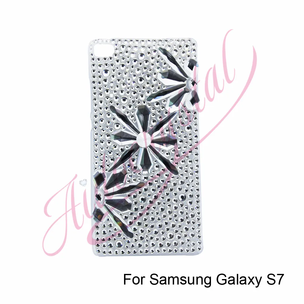 AIDO crystal белый снег горный хрусталь случаях прозрачного хрусталя Bling gliter телефон