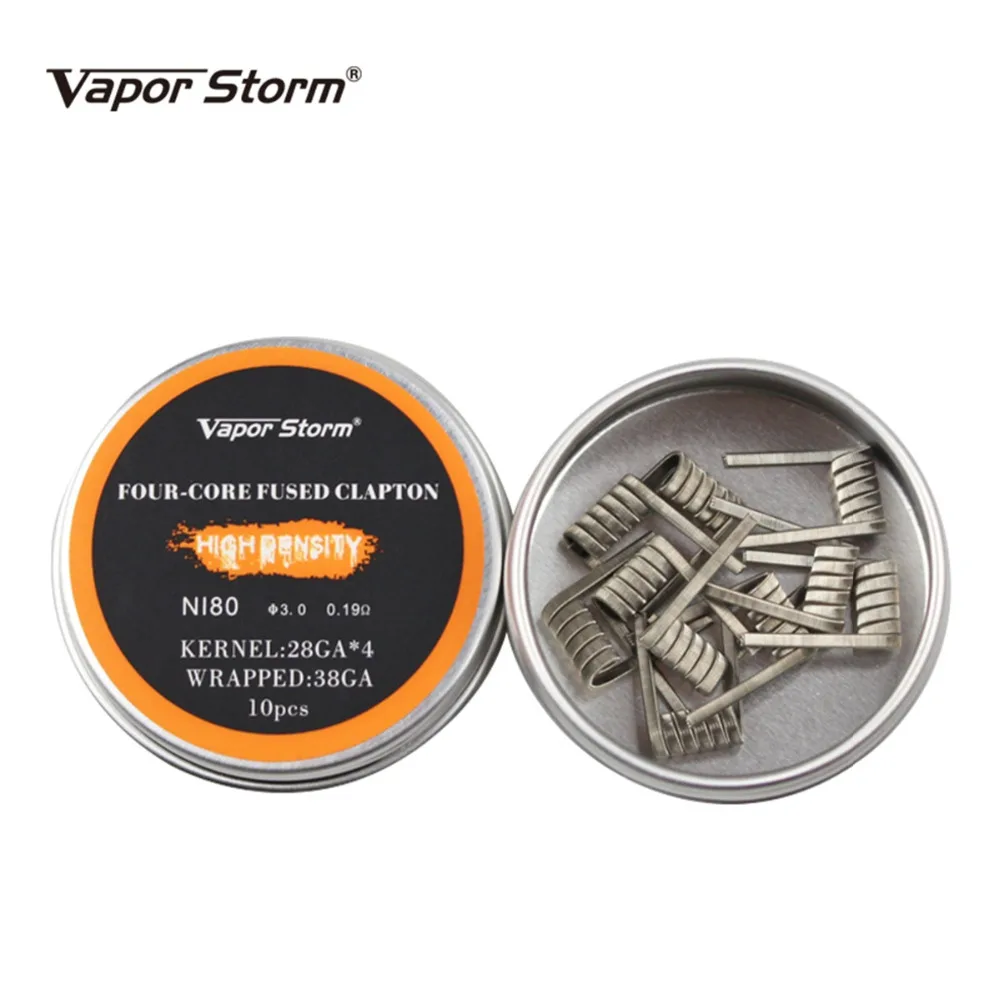 Vapor Storm NI80 нихромовая Катушка высокой плотности Alien V2.0 Juggernaut Предварительно Построенная RDA нагревательная катушка электронная Сигарета RDA RBA RDTA