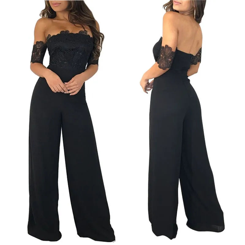 Топ женские комбинезоны и КОМБИНЕЗОНЫ Элегантные сексуальные кружевные сланцы