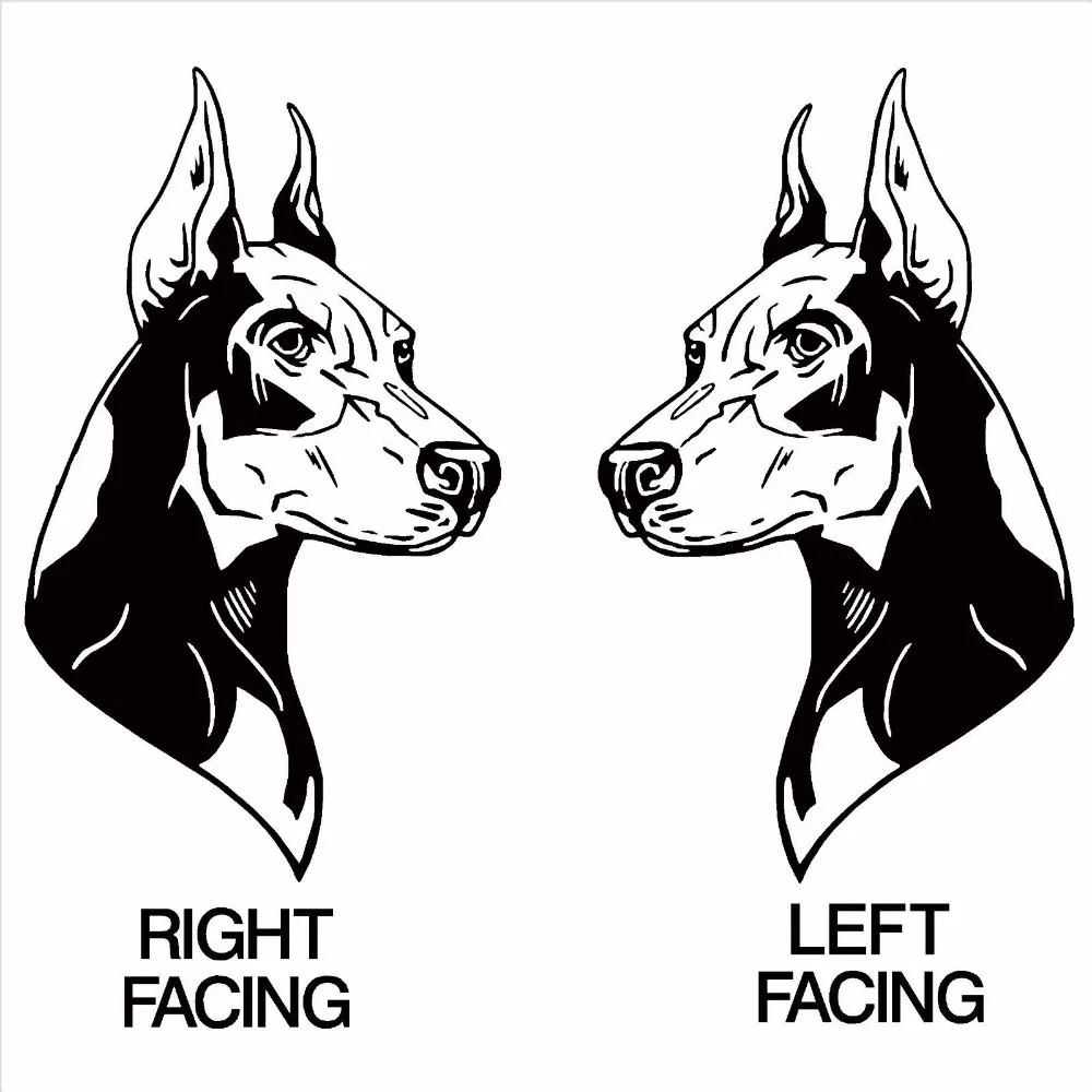 Лидер продаж стены дома декоративная наклейка для стен собака добермана правой и