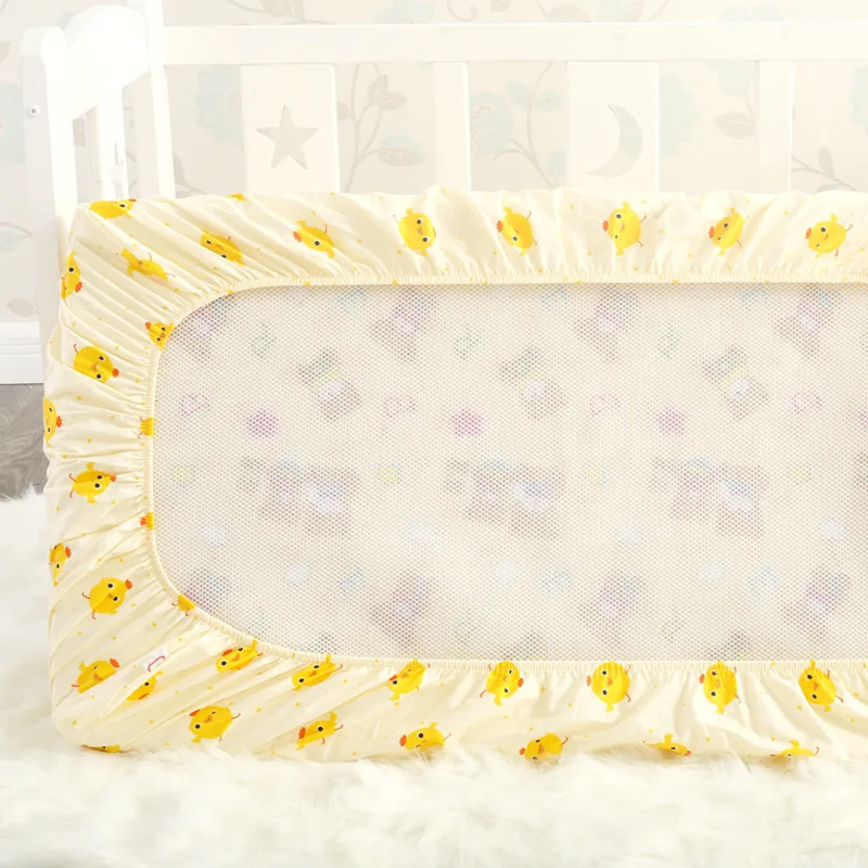 Простыня детского размера 100% хлопок новорожденных простыни Детские мультфильм