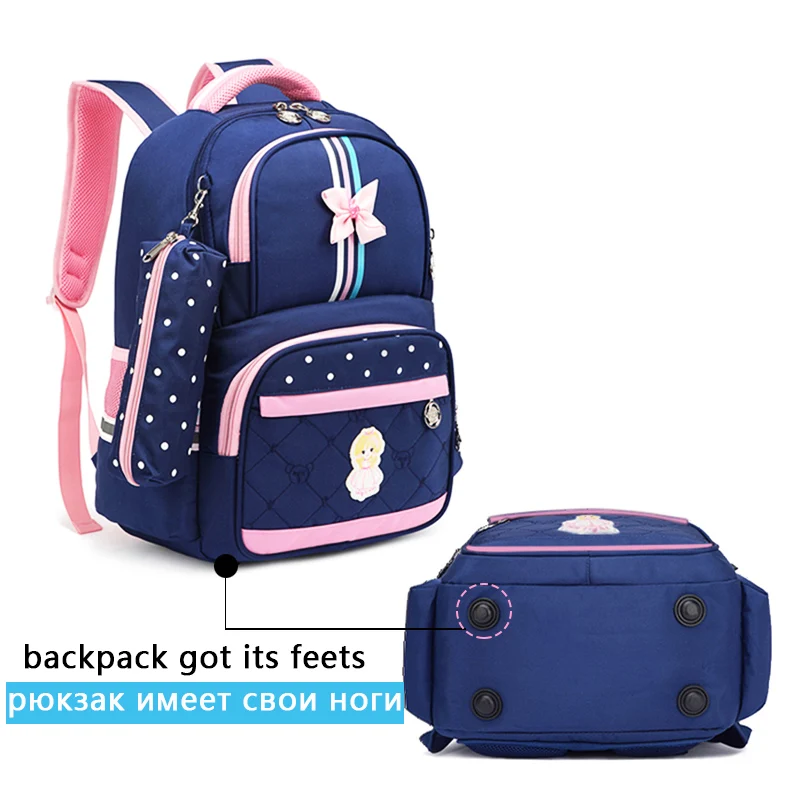 Hot 1-3 Grade Girls School Bag School bags For Girls Children Backpacks Girl School Backpack Kids Bag Cross Bow Mochila Infantil