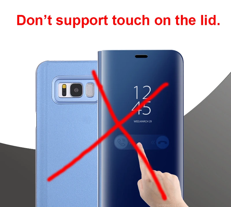 Чехол Leanonus с подставкой для samsung Galaxy S6, S6Edge, S7, S7 Edge, умный чехол для просмотра, прозрачный зеркальный чехол с откидной крышкой