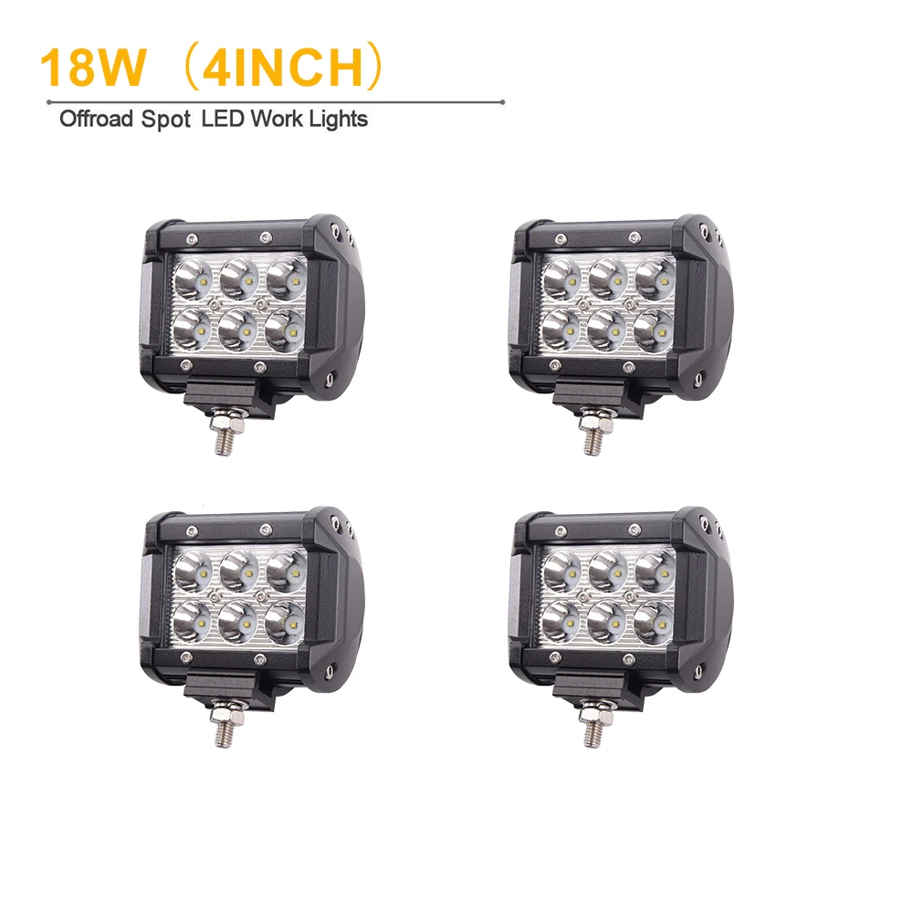 4 шт. Off Road бампер Гриль резервного копирования 4In стручки Cube Led вождения Туман