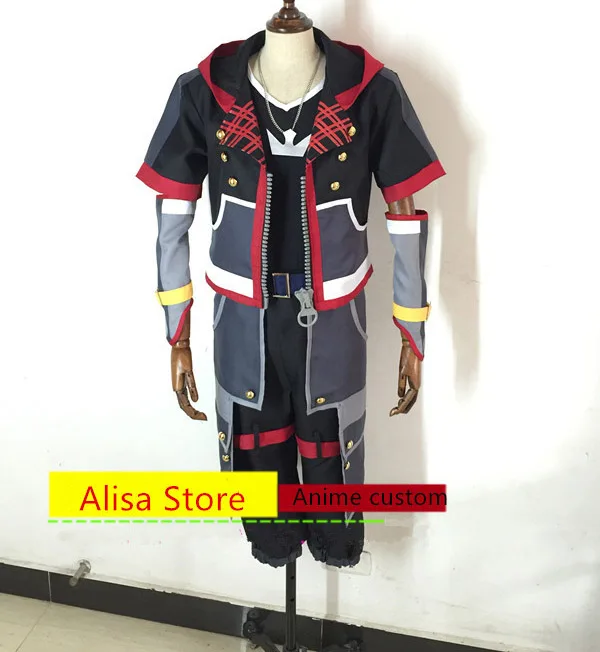 Аниме Kingdom Hearts Sora косплей костюм Любой Размер Горячая Распродажа костюмы на Хэллоуин