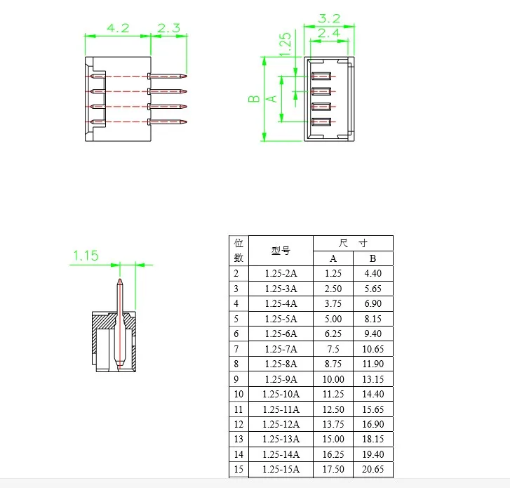 50 шт. Micro JST 1 25 мм Шаг 2 Pin 8 Штекерный разъем для розетки 2P/3P/4P/5P/6P/7P/8P|Соединители| |