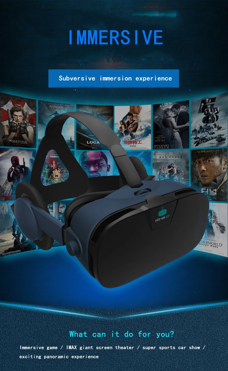 2F VR Виртуальная реальность 3D очки картонная гарнитура шлем для смартфона смартфон очки VR игры видео фильмы