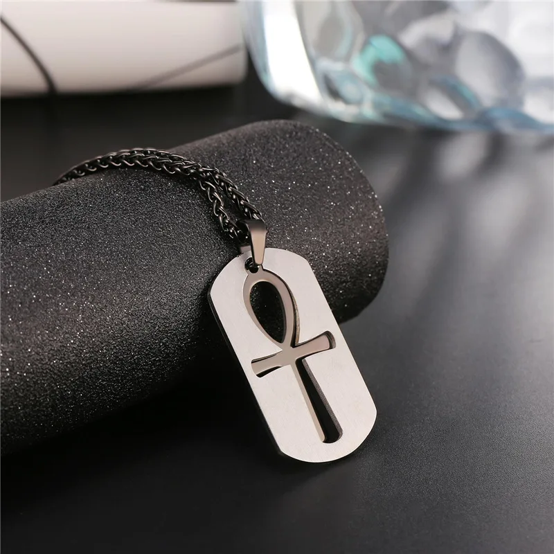 Starlord Ankh/Crux Ansata ключ жизни крест ожерелье из нержавеющей стали/золотой цвет собака бирка Ankh подвеска в египетском стиле GP2435