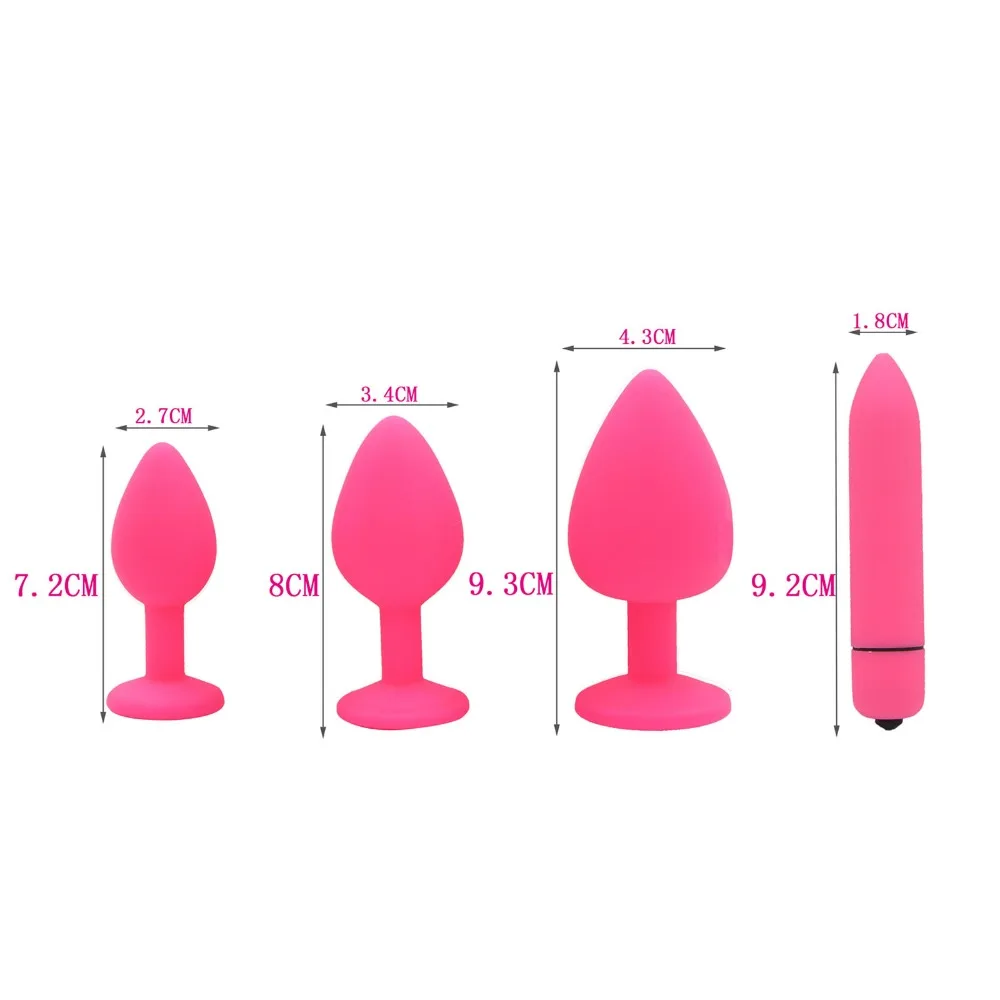 YEMA 10 Mode Bullet Vibrator Crystal Jewelry Anal Butt Plug Massager Silicone Dildo Sex Toys for Woman Men | Красота и здоровье