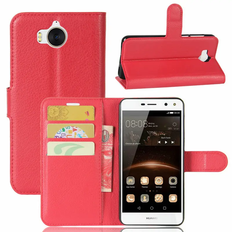 Флип кожаный чехол для Huawei Y5 2017 (MYA-L02 MYA-L03 MYA-L22) 5 "задняя крышка корпус кошелек +