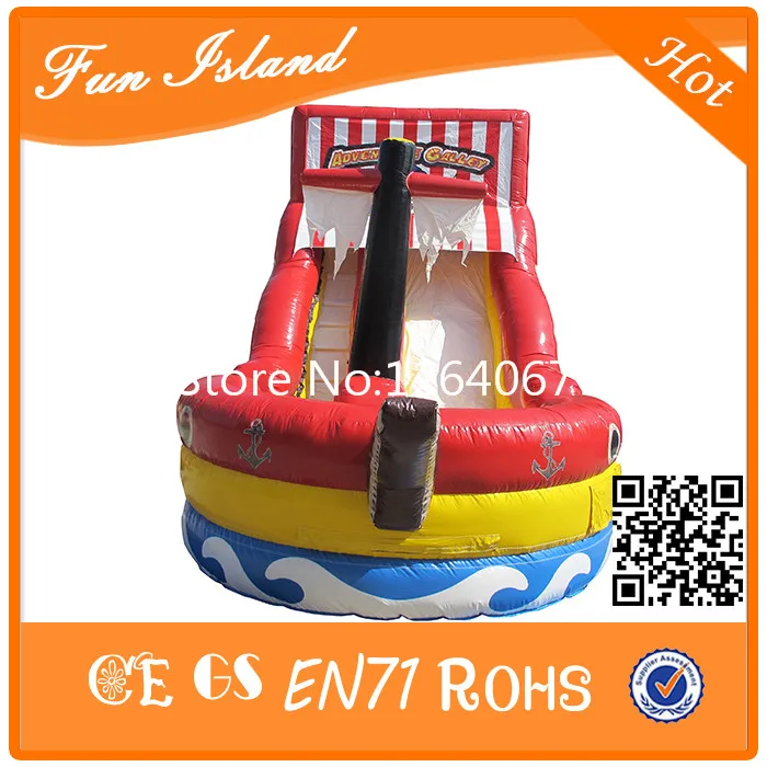 7m Red Pirate Ship Inflatable Slide Bounce Playground Free Shipping | Игрушки и хобби