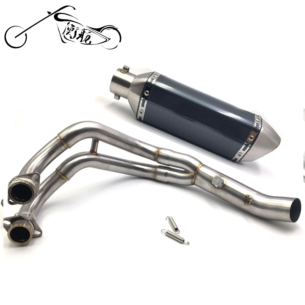 FOR Yamaha MT07 MT 07 MT-07 FZ-07 2014-2016 XSR700 2016-2017 Exhaust Full system with Akrapovic yoshimura exhaust | Автомобили и