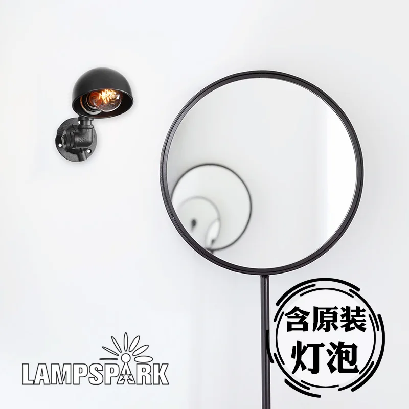 Настенный светильник в стиле стимпанк настенный из железа и ржавчины для дома |