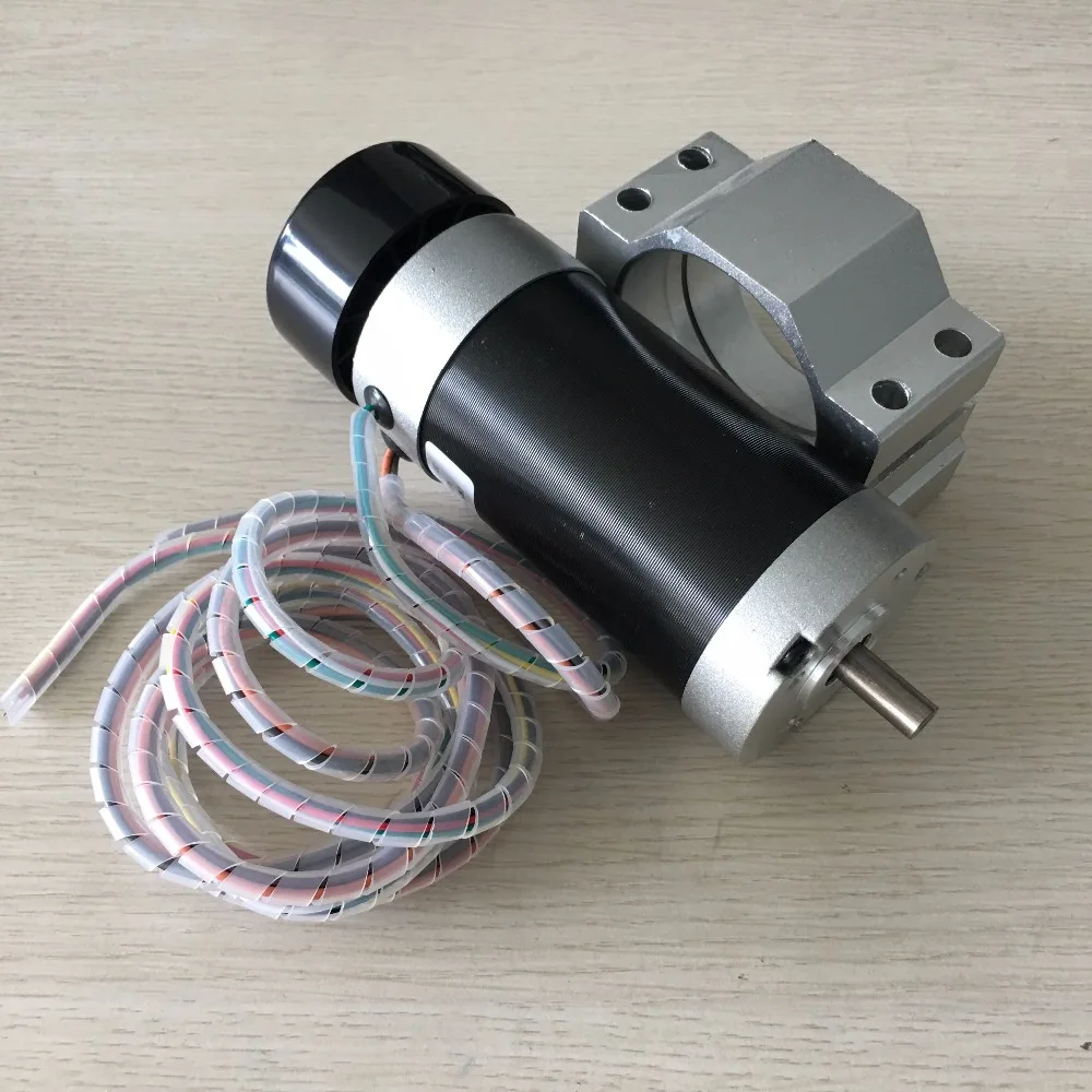 48V 500W brushless High Speed Spindle Motor CNC Carving Milling Air cold + Mounting bracket with screw | Обустройство дома