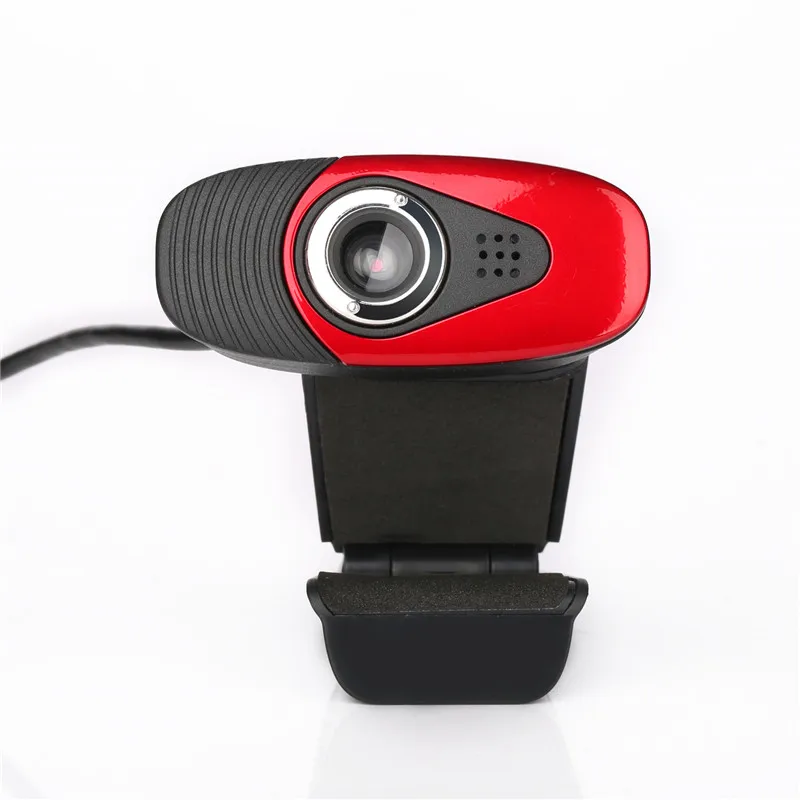 Красный Веб-камера Basix, USB веб-камера высокой четкости с микрофоном, веб-камера для скайпа, компьютера, ноутбука, ПК, Usb камера - Цвет: Красный