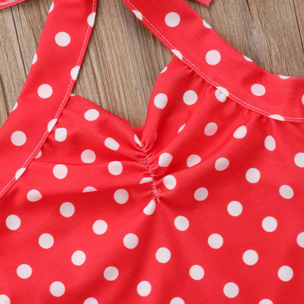 Купальный костюм в горошек для новорожденных девочек детский купальник