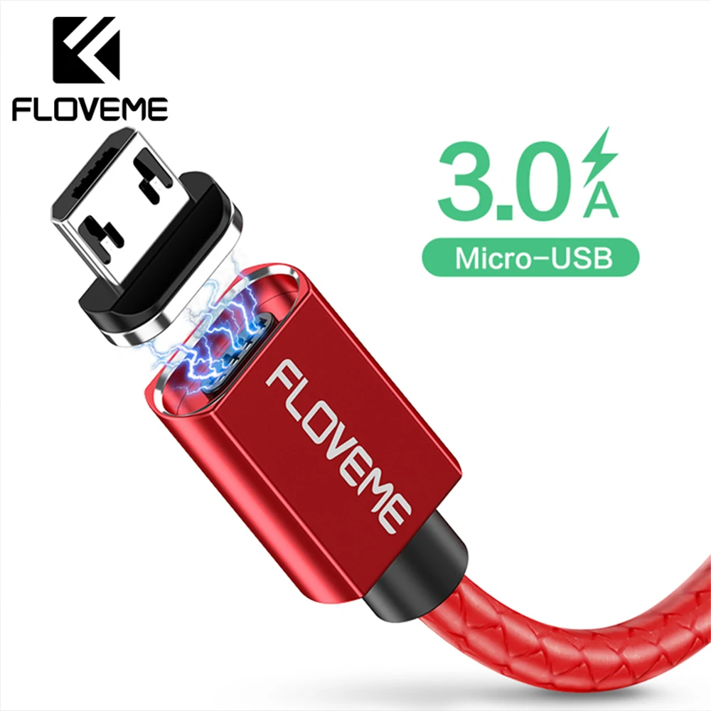 FLOVEME 3A магнитный usb зарядный микро кабель для Xiaomi huawei Micro USB кабель для быстрой зарядки для samsung Data Micro usb кабель магнитная зарядка зарядное устройство зарядка