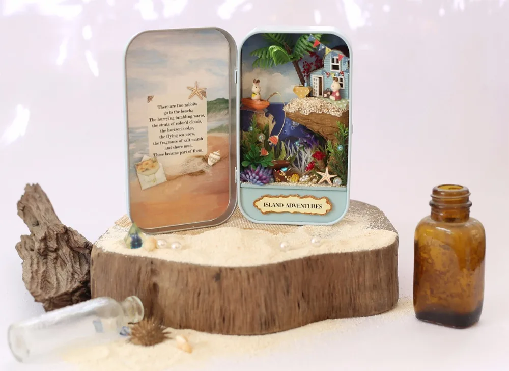 Миниатюрный Кукольный дом 3D Деревянный Пазл сделай сам миниатюры мебельный