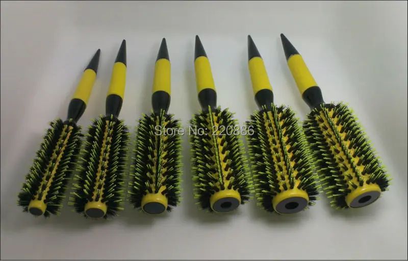 Бесплатная доставка деревянная щетка для волос с щетиной кабана смешанные