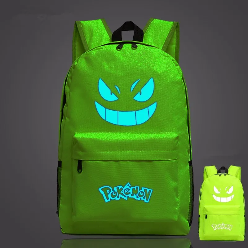 Pouplar рюкзак с подсветкой и принтом Pokemon Go рюкзаки Gengar школьные сумки для девочек