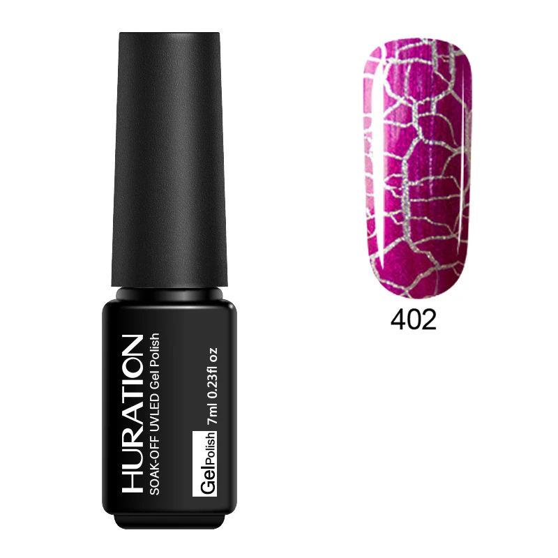 Huration Professional 7ML Nail Gel Polish Crack Shatter Colorful LED UV Varnish Soak Off Base Cracking Fashion Lacquer | Красота и