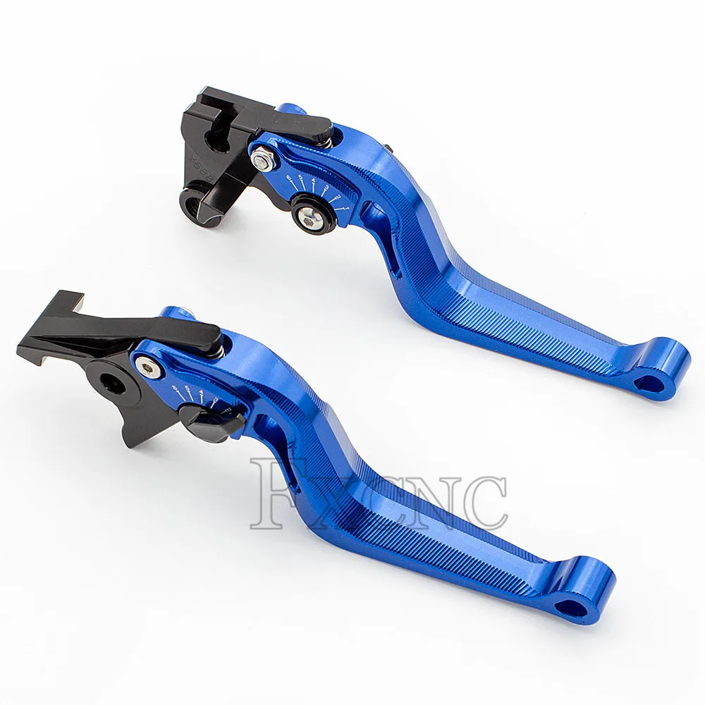 blue-175mm Для Yamaha XVS 650/1100 Drag Star 1997-2004 CNC 3 DSnake алюминиевые аксессуары для мотоциклов Регулируемые тормозные рычаги сцепления - Цвет: blue-175mm
