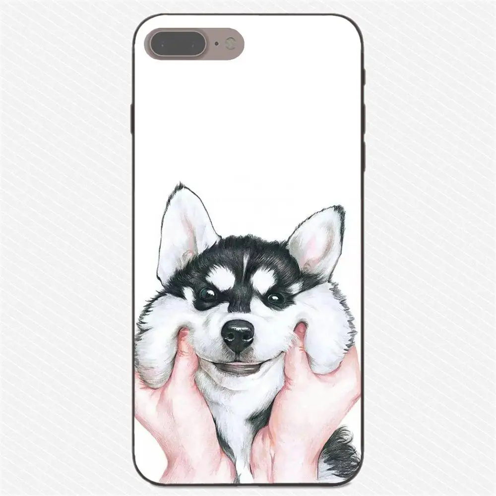 Пикантные Сибирского Хаски рисунком милой собачки для huawei Honor 5A 6A 6C 7A 7C 7X 8A 8C 8X9 10 P8 P9 P10 P20 P30 Мини Lite рlus - Цвет: as picture
