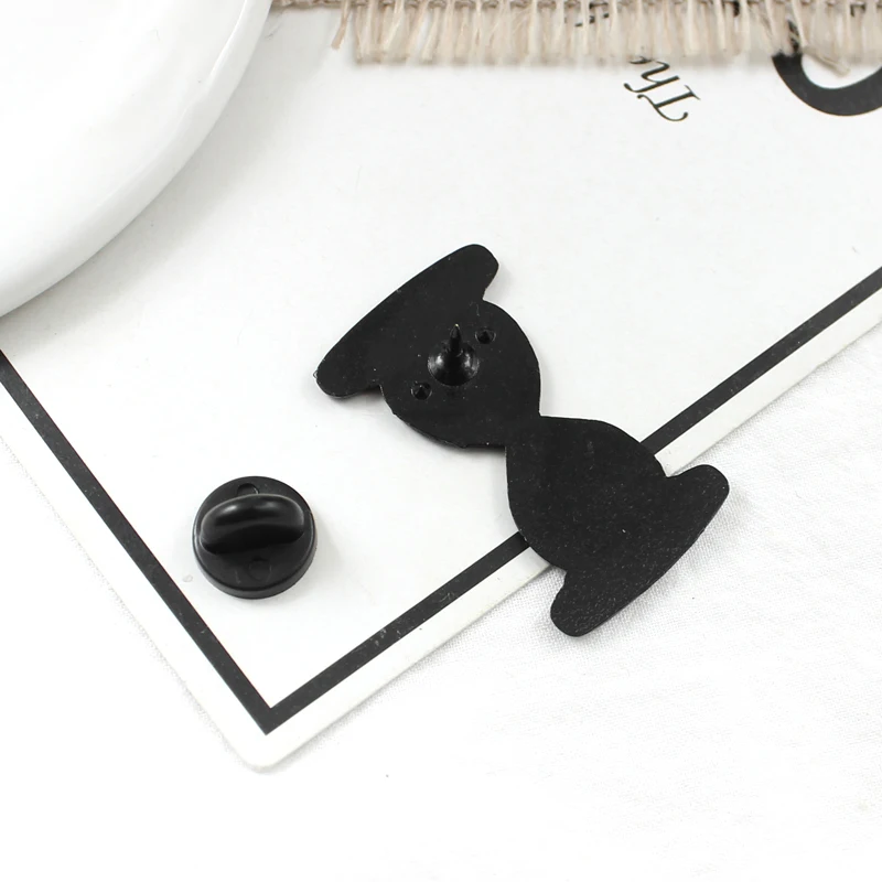 2 шт./компл. забавная свинка песочные часы брошь череп пуговицы булавки джинсовая