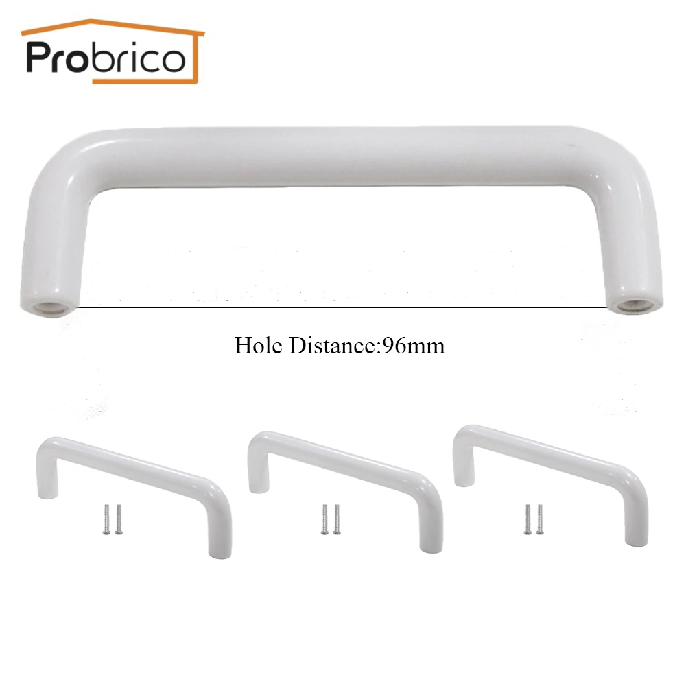 Probrico пластиковая ручка для кухонного шкафа отверстие отверстия 96 мм 3 8 дюйма