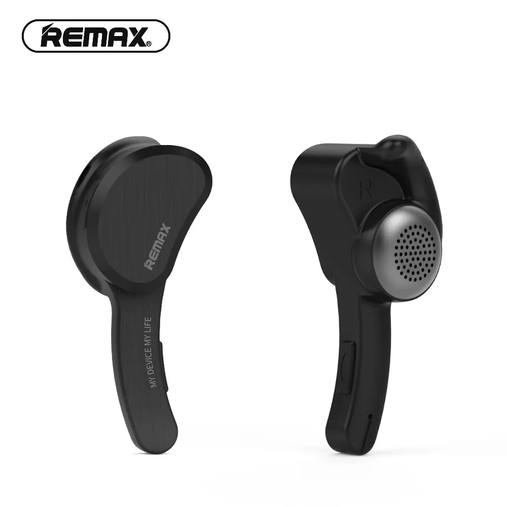 Black Оригинальные наушники remax bluetooth 4,1 Беспроводные Мини спортивные наушники с микрофоном для смартфона беспроводные наушники RB-T10 - Цвет: Black