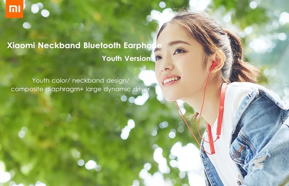 Xiaomi Youth Version Neckband динамический беспроводной Bluetooth наушники/еще 1 HD шумоподавление гибридная технология Bluetooth гарнитура