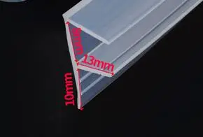 F 8MM Высококачественная стеклянная дверная изоляция 5 M F U H, силиконовый резиновый для душа для дверей и окон в комнате уплотнение стекла, прокладка, прокладка для окон - Цвет: F 8MM