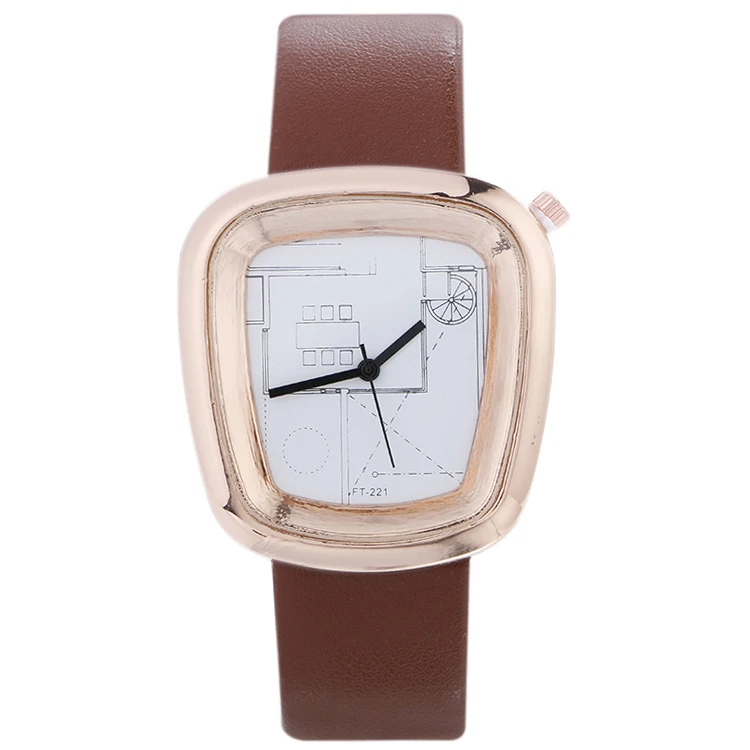 Кварцевые Брендовые женские часы с героями мультфильмов роскошные розового